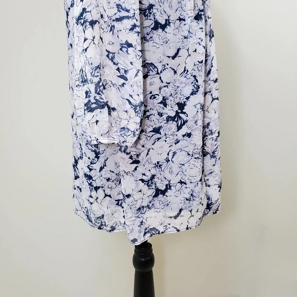 BCBGENERATION Women's Regular Pleated Tie Back Shift Dress Floral Size XS - Picture 14 of 15